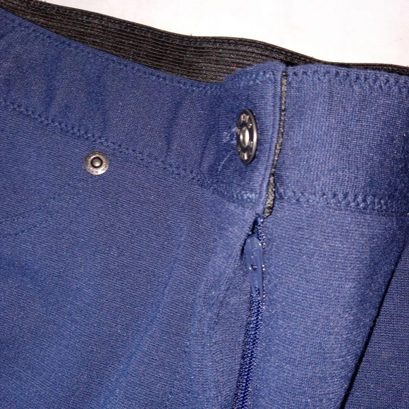 Chicos Blue High Waisted Straight Pants 1- 8/10 - Picture 8 of 9